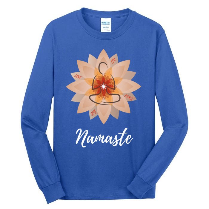 Namaste Yoga Lover Cool Gift Tall Long Sleeve T-Shirt