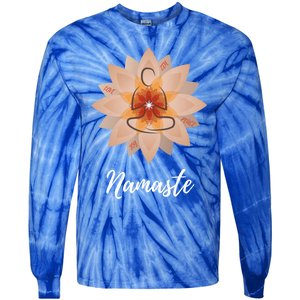 Namaste Yoga Lover Cool Gift Tie-Dye Long Sleeve Shirt