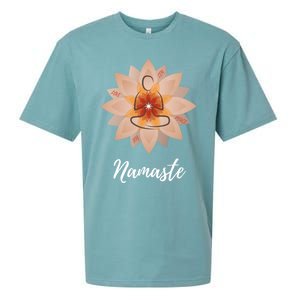 Namaste Yoga Lover Cool Gift Sueded Cloud Jersey T-Shirt