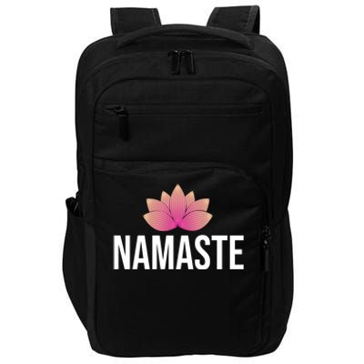 Namaste Yoga Lotus Flower Gift Impact Tech Backpack