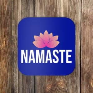 Namaste Yoga Lotus Flower Gift Coaster