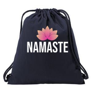 Namaste Yoga Lotus Flower Gift Drawstring Bag