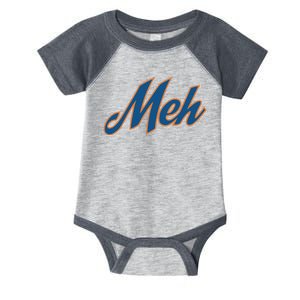 New York Meh Infant Baby Jersey Bodysuit