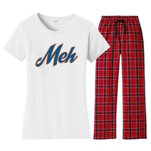 New York Meh Women's Flannel Pajama Set