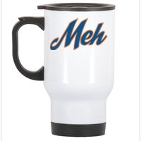 New York Meh Stainless Steel Travel Mug