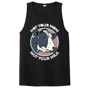 Not Your Mom Not Your Milk Vegan Message Statement PosiCharge Competitor Tank