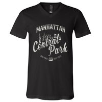 New York Manhattan Central Park V-Neck T-Shirt