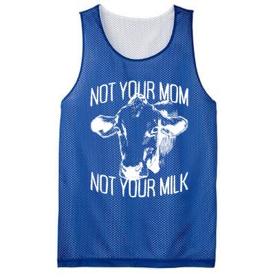 Not Your Mom Not Your Milk Veggie Life Veganism Cow Vegan Meaningful Gift Mesh Reversible Basketball Jersey Tank