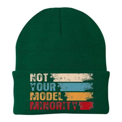 Not Your Model Minority Stop Asian Hate Proud Af To Be Asian Knit Cap Winter Beanie