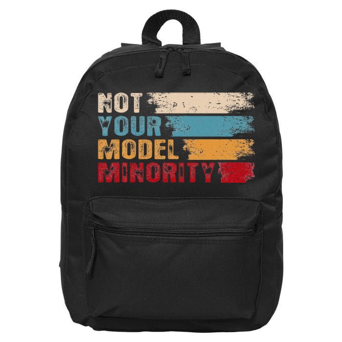 Not Your Model Minority Stop Asian Hate Proud Af To Be Asian 16 in Basic Backpack