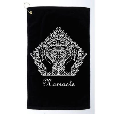 Namaste Yoga Meditation Cute Gift Golf Towel