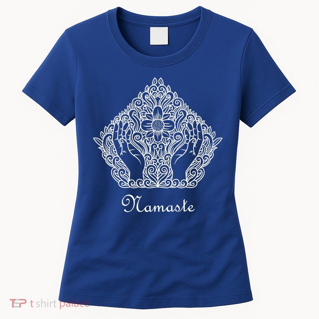 Namaste Yoga Meditation Cute Gift Womens T-Shirt
