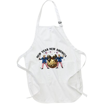 New Year New America Happy New Year Donald Trump President Full-Length Apron With Pockets