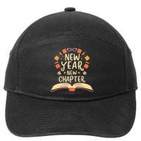 New Year New Chapter Happy New Year 2024 Book Lover 7-Panel Snapback Hat