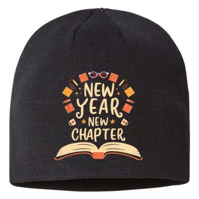 New Year New Chapter Happy New Year 2024 Book Lover Sustainable Beanie