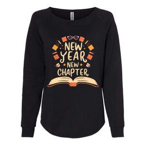 New Year New Chapter Happy New Year 2024 Book Lover Womens California Wash Sweatshirt