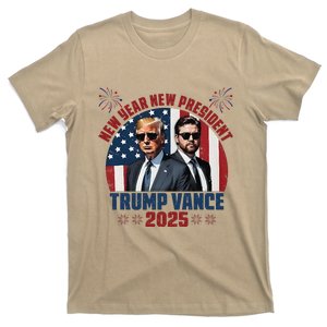 New Year New President Trump Vance President Happy New Year T-Shirt