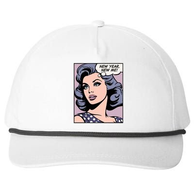 New Year New Me Pop Art Funny Gift Snapback Five-Panel Rope Hat