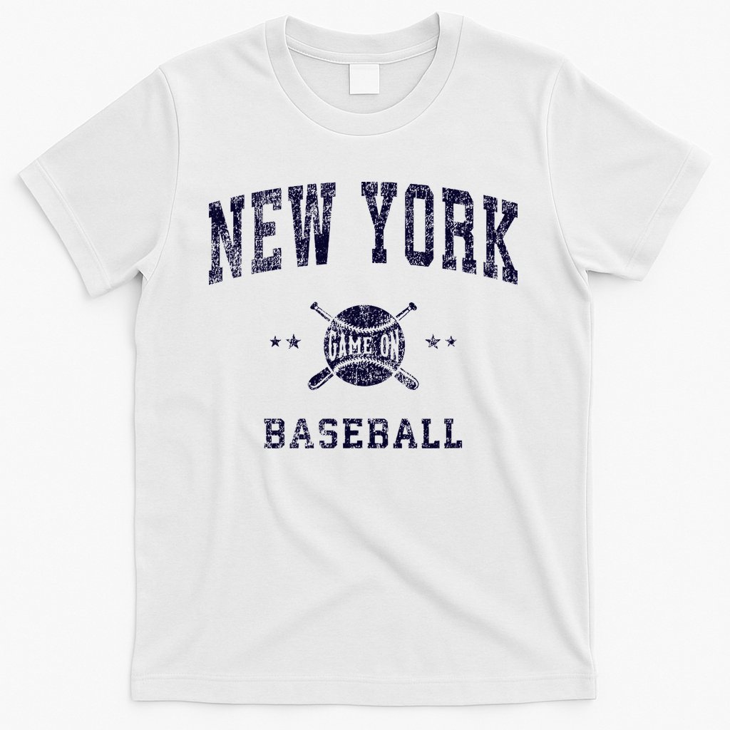 New York Ny Vintage Baseball Throwback Retro Design T-Shirt
