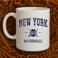 New York Ny Vintage Baseball Throwback Retro Design Mug