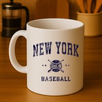 New York Ny Vintage Baseball Throwback Retro Design Mug