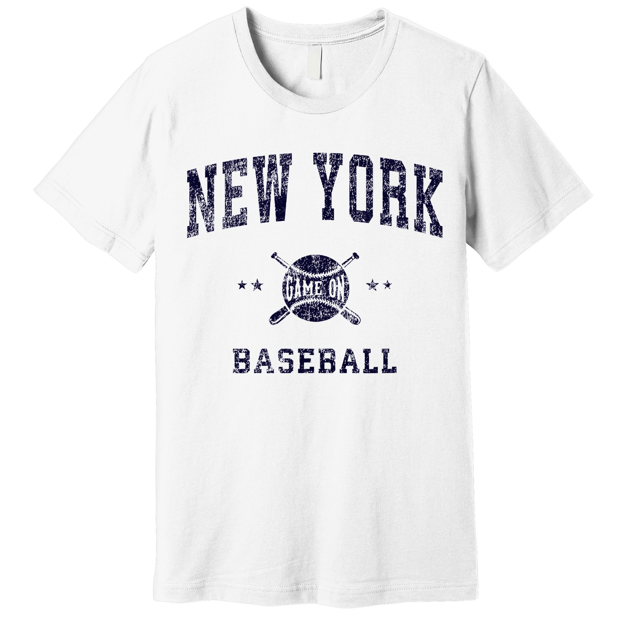 New York Ny Vintage Baseball Throwback Retro Design Premium T-Shirt