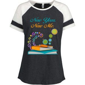 New Year New Me! Great Gift Enza Ladies Jersey Colorblock Tee