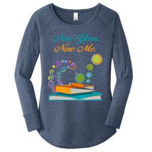 New Year New Me! Great Gift Women's Perfect Tri Tunic Long Sleeve Shirt