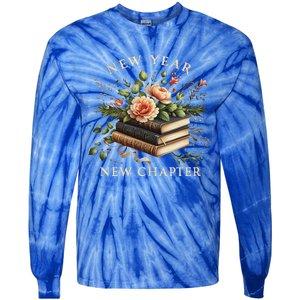 New Year New Chapter Happy New Year 2025 Tie-Dye Long Sleeve Shirt