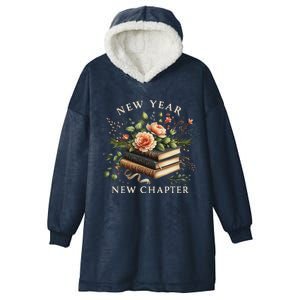 New Year New Chapter Happy New Year 2025 Hooded Wearable Blanket