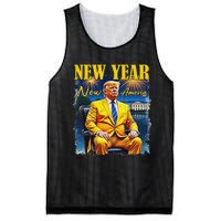 New Year New America Happy New Year Party 2025 Trump Mesh Reversible Basketball Jersey Tank