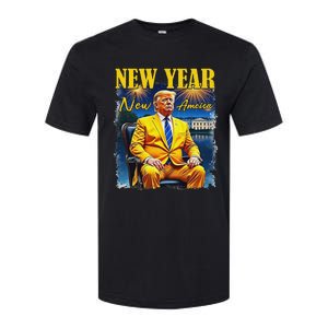 New Year New America Happy New Year Party 2025 Trump Softstyle CVC T-Shirt