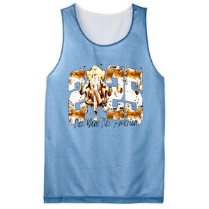 New Year New America Happy New Year Party 2025 Trump Mesh Reversible Basketball Jersey Tank