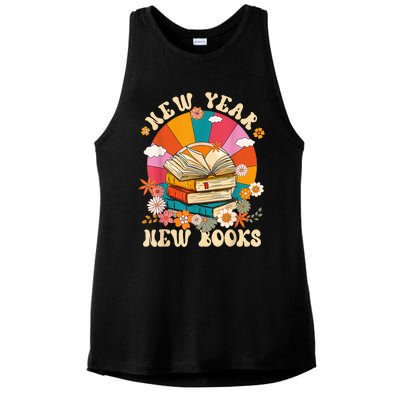 New Year New Book Happy New Year 2024 Ladies PosiCharge Tri-Blend Wicking Tank