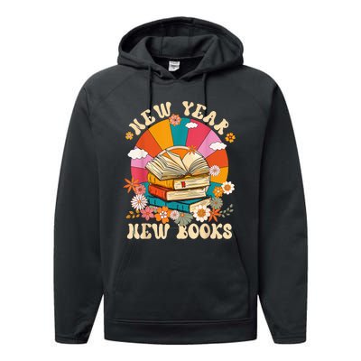 New Year New Book Happy New Year 2024 Performance Fleece Hoodie