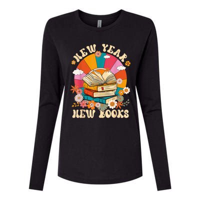 New Year New Book Happy New Year 2024 Womens Cotton Relaxed Long Sleeve T-Shirt