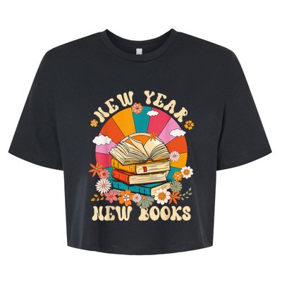 New Year New Book Happy New Year 2024 Bella+Canvas Jersey Crop Tee