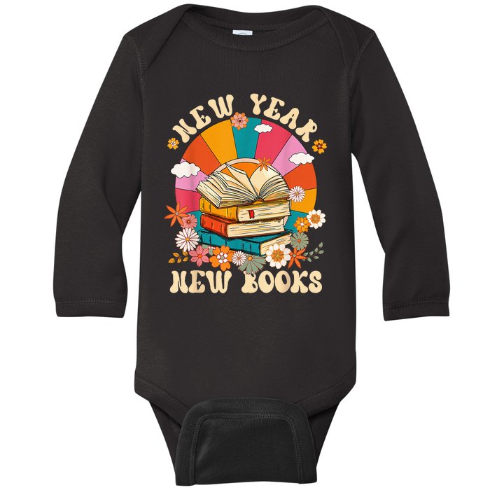 New Year New Book Happy New Year 2024 Baby Long Sleeve Bodysuit