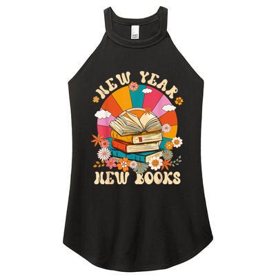 New Year New Book Happy New Year 2024 Women's Perfect Tri Rocker Tank