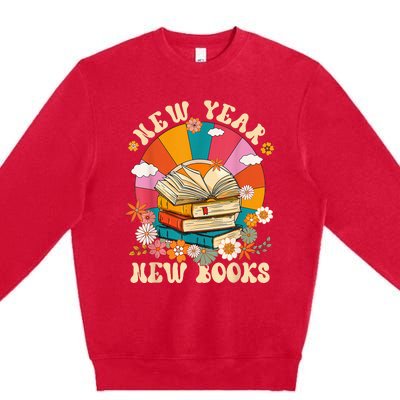 New Year New Book Happy New Year 2024 Premium Crewneck Sweatshirt