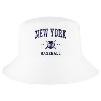 New York NY Vintage Baseball Throwback Retro Design Cool Comfort Performance Bucket Hat