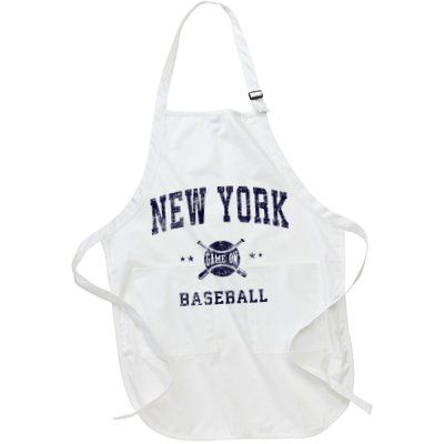 New York NY Vintage Baseball Throwback Retro Design Apron