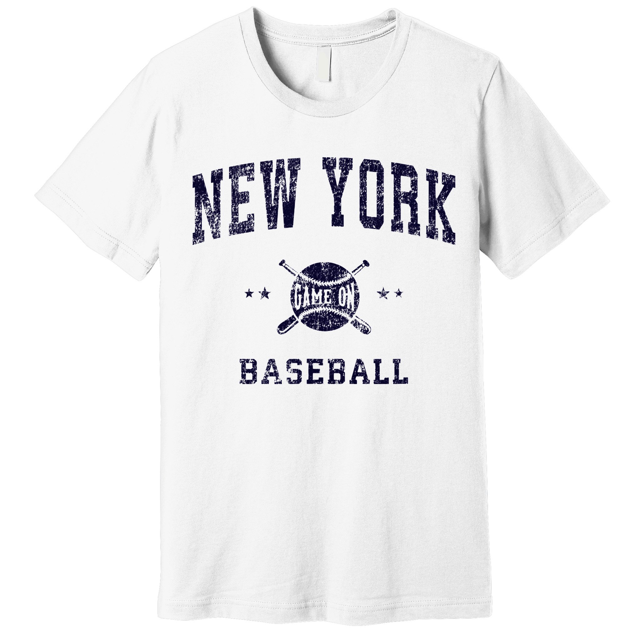 New York NY Vintage Baseball Throwback Retro Design Premium T-Shirt