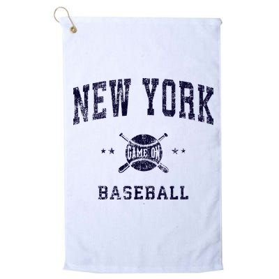 New York NY Vintage Baseball Throwback Retro Design Golf Towel