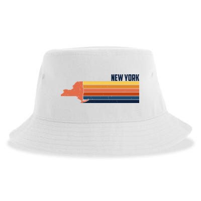 Retro Vintage New York Sustainable Bucket Hat