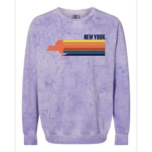 Retro Vintage New York Colorblast Crewneck Sweatshirt