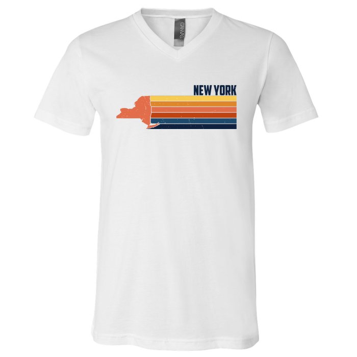 Retro Vintage New York V-Neck T-Shirt