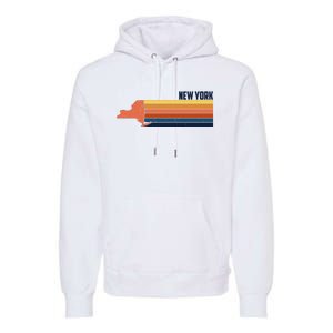 Retro Vintage New York Premium Hoodie