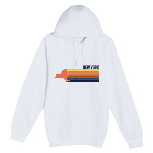 Retro Vintage New York Premium Pullover Hoodie