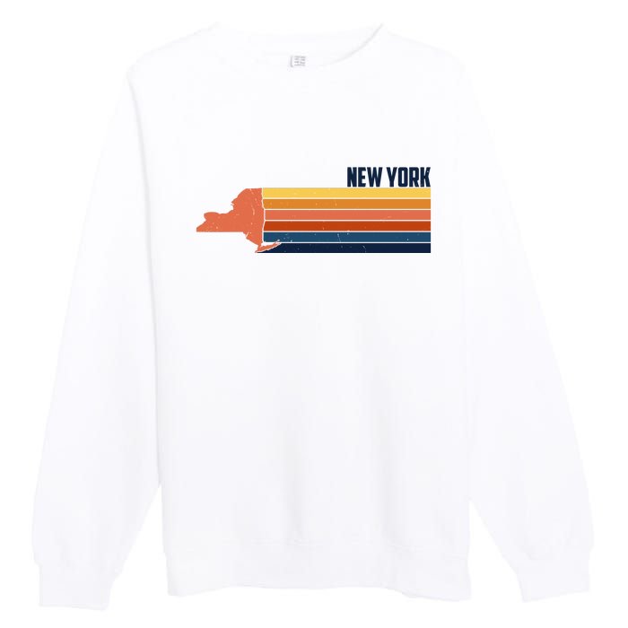 Retro Vintage New York Premium Crewneck Sweatshirt